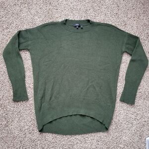 Theory Sweater 100% Cashmere Karenia Green Crew Neck Size Small